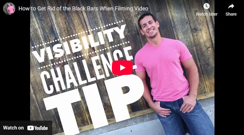 black bars when filming